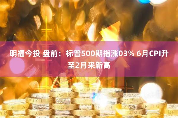 明福今投 盘前：标普500期指涨03% 6月CPI升至2月来新高